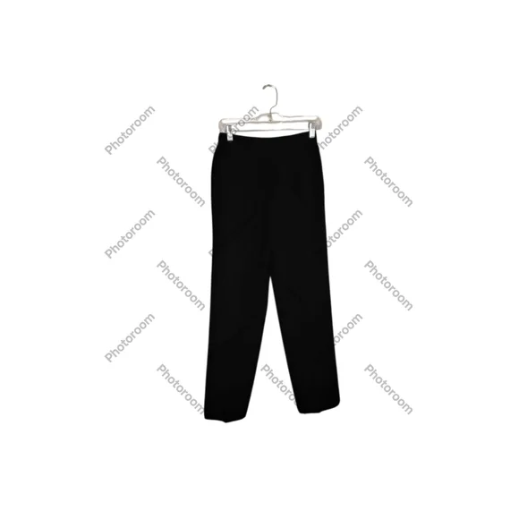 Emily Women's 8 Classic Black Straight Leg Career Fully Lined Pockets Pant - Picture 2 of 4